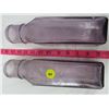 Image 2 : 2 GLASS ACID BOTTLES "PURPLE, VERY OLD" (IMPERFECTIONS)