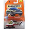Image 2 : LOT OF 5 MATCHBOX VEHICLES (HELICOPTER, GARBAGE, STUDENT BUS, ROBOT TRUCK, FORK LIFT)