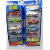 Image 1 : LOT OF 2 GIFT PACK HOTWHEEL VEHICLES (10 VEHICLES IN TOTAL)