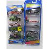 Image 1 : LOT OF 2 GIFT PACK HOTWHEEL VEHICLES (10 VEHICLES IN TOTAL)