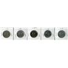 Image 1 : LOT OF 5 FIVE CENT COINS (CANADA) *1967, 1973, 1969, 1947, 1952*