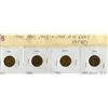 Image 1 : LOT OF 4 ONE CENT COINS (CANADA) *1940, 1941, 1943, 1948*