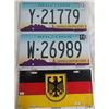 Image 1 : LOT OF 3 LICENSE PLATES (2 ARIZONA 2011-12, GERMANY DECORATIVE PLATE)