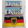 Image 5 : LOT OF 3 LICENSE PLATES (2 ARIZONA 2011-12, GERMANY DECORATIVE PLATE)
