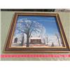 Image 1 : FRAMED PAINTING (WINTER SCENE) *UNSIGNED)