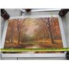 Image 2 : PRINT (OCTOBER MOON BY ROBERT WOOD) *NOT FRAMED* (SIGNED)