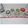 Image 2 : LOT OF 5 ASSORTED JARS ( BURNS, RED AND WHITE COFFEE, NABOB, KERR, BALL, ETC..)