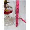 Image 2 : OIL LAMP( RED OIL INSIDE) *19 1/2 INCHES TALL