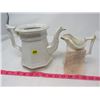 Image 1 : WHITE CREAM PITCHER AND TEAPOT