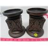 Image 1 : LOT OF 2 CANDLE HOLDERS (SIGNED)