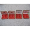 Image 2 : LOT OF 5 DISPLAY CASES FOR 1976 MONTREAL OLYMPIC COINS (4 SMALL - 1 LARGE)  *NO COINS*
