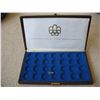 Image 3 : LOT OF 5 DISPLAY CASES FOR 1976 MONTREAL OLYMPIC COINS (4 SMALL - 1 LARGE)  *NO COINS*