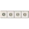 Image 2 : LOT OF 4 CANADIAN SILVER QUARTERS (1938-1939-1943-1944)  *HIGHER GRADE*