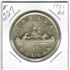 Image 1 : SILVER DOLLAR (CANADIAN)  *1951*