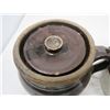 Image 3 : LOT OF 2 CROCKERY PIECES WITH HANDLES (ONE HAS LID)