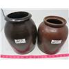 Image 1 : LOT OF 2 CROCKERY PIECES (1 GALLON- BROWN)