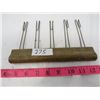 Image 1 : 5 PIECE CHALK HOLDER (FROM OLD SCHOOLHOUSE)