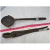 Image 1 : LOT OF 2 BLACKSMITH TOOLS ( TONGS, BOBBIT SPOON)