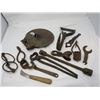 Image 1 : LOT OF HORSE AND FARM RELATED ITEMS ( NIPPERS, FORGED HOOK, TOOLS, ETC…)