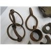 Image 2 : LOT OF HORSE AND FARM RELATED ITEMS ( NIPPERS, FORGED HOOK, TOOLS, ETC…)