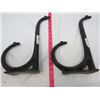 Image 2 : 2 HARNESS HOOKS ( ORIGINAL, SMALL BREAK ON SCREW BACKING ON BOTH)