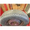 Image 4 : LOT OF 2 TIRES WITH WHEELS (ANTIQUE)