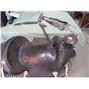 Image 1 : LOT INCLUDING  (SADDLE, BRIDLE AND BREAST COLLAR) *ANTIQUE* (FOR SHOW ONLY)
