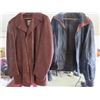 Image 2 : LOT OF 2 LEATHER JACKETS (RETRO) *BLACK-40" WAIST, 26" SLEEVES, 25" SHOULDERS-BROWN-48" WAIST, 25" S