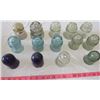 Image 1 : LOT OF INSULATORS (2 PURPLE ONES CHIPPED)