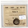 Image 1 : 1897 FIVE CENTS WIDE 8 CERTIFIED