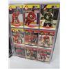 Image 8 : FULL BINDER OF NFL HOCKEY CARDS-PRO SET NHL PHOTO AND STAT CARDS- BOSTON BRUINS, CHICAGO BLACKHAWKS,