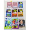 Image 1 : LOT OF 8 SEALED SPORT CARDS AND 11 LOOSE CARDS (PREMIER EDITION, CURLING CARDS, DESERT STORM PRO SET