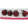 Image 1 : LOT OF 4 RED MARKER LIGHTS