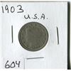 Image 1 : FIVE CENT COIN (USA, BARBER) *1903*