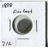 Image 1 : CANADA FIVE CENT COIN (1898)