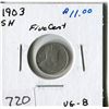 Image 1 : CANADA FIVE CENT COIN (1903SH)