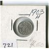 Image 1 : CANADA FIVE CENT COIN (1903H)