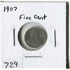 Image 1 : CANADA FIVE CENT COIN (1907)