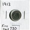 Image 1 : CANADA FIVE CENT COIN (1913)