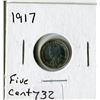 Image 1 : CANADA FIVE CENT COIN (1917)
