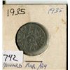 Image 1 : CANADA FIVE CENT COIN (1935)