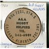 Image 2 : A & A HOBBY HELPER WOODEN NICKEL
