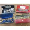 Image 1 : LOT OF 4 PAIRS OF GLASSES AND CASES (VINTAGE)