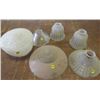Image 1 : LOT OF ART DECO LAMP SHADES (GLASS)