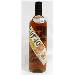 750ML BOTTLE OF LOT NO. 40 CANADIAN WHISKY