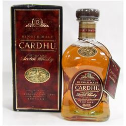 1L BOTTLE OF CARDHU SINGLE MALT SCOTCH WHISKY