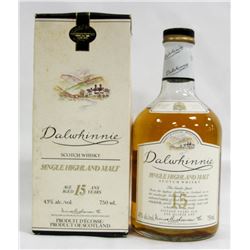 750ML BOTTLE OF DALWHINNIE SINGLE HIGHLAND MALT