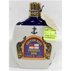 200ML BOTTLE OF BRITISH NAZY PUSSERS RUM