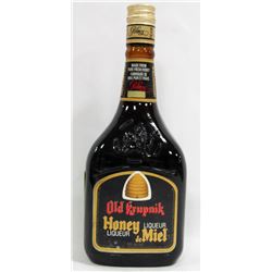 750ML BOTTLE OF OLD KRUPNIK HONEY LIQUEUR 30%