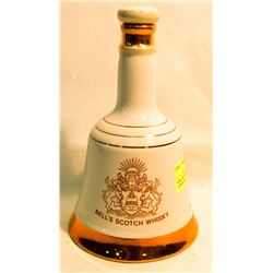 BELL SCOTCH WHISKEY COMMEMORATIVE BOTTLE OF THE